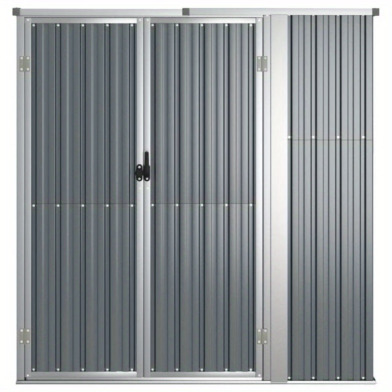 Tuinhuisje – Tuinschuur – Berging – Gereedschapsschuur – Opbergschuur – Gegalvaniseerd Staal – Afmeting 161x89x161 cm – Verplaatsbaar Grijs