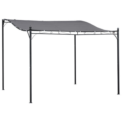 Pergola Garden Pavilion Pavilion Canopy Tent Metal Grey 297x297cm