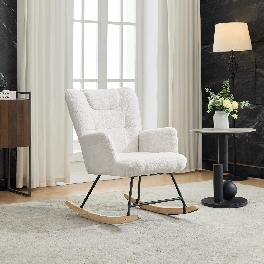 Dressoir – Ladekast – Opbergkast – Buffetkast – Commode – Hoogglans Wit – 6 Lades – Metalen Pootjes – Ruim Opberggedeelte – Stabiele Duurzame Constructie