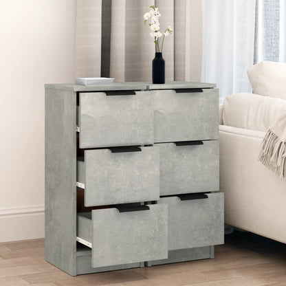 Sideboard – Opbergkast – Garagekast – Gereedschapskist – Schoenenrek – Betonlook Grijs – 30x30x70 cm – Gemaakt Van Hout