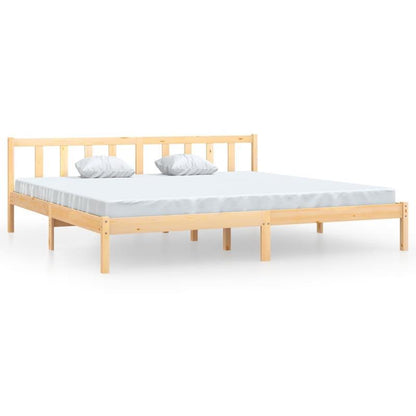 Houten Bed – Grenen Bed – Massief Bed – Slaapkamerbed – Bedframe – 180x200 cm – Duurzaam Massief Grenenhout