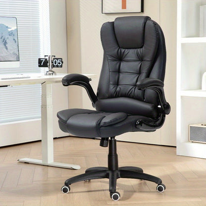 Ergonomische Bureaustoel – Office Chair – Werkstoel – Desk Chair – Draaistoel – Verstelbare Hoogte – Kantelfunctie Met Opklapbare Armleuningen