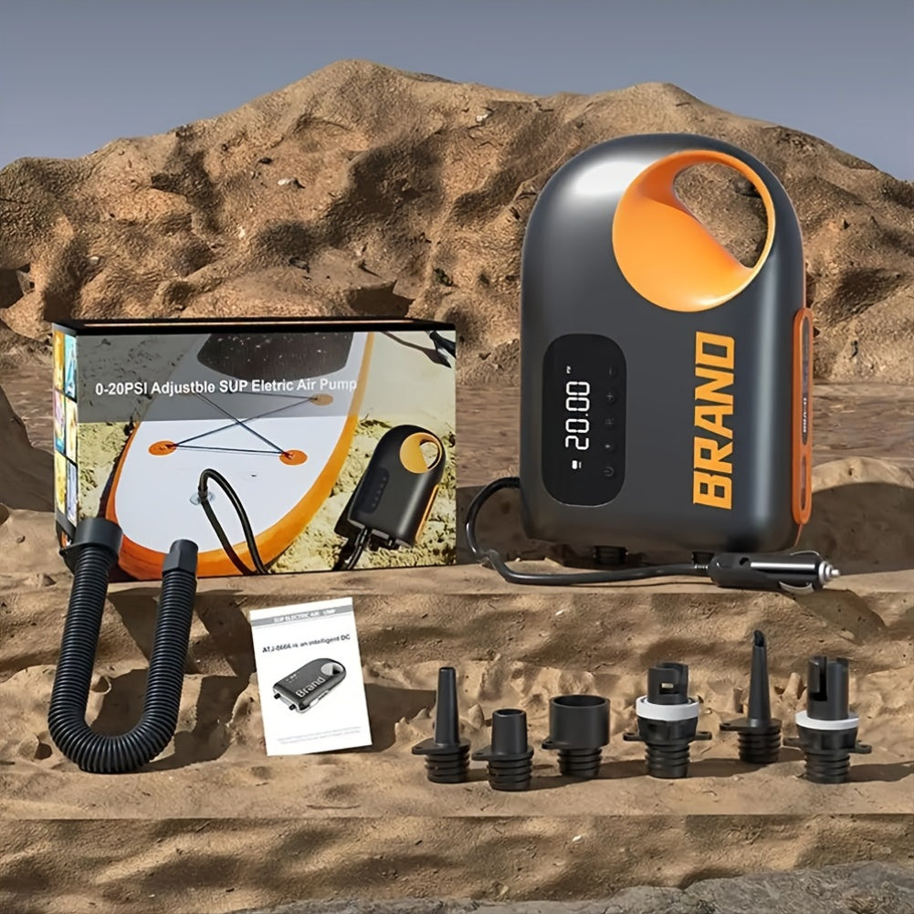 Elektrische Luchtpomp – Opblaaspomp – Compressor – Inflator – Pomp – USB Oplaadbaar – Max 20 PSI – Compact Design Zwart