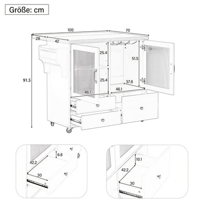 Ladekast – Kast – Commode – Opberger – Ladekast Wit – 5 Lades – Diamantpatroon – Gouden Poten – Modern – Eenvoudige Montage