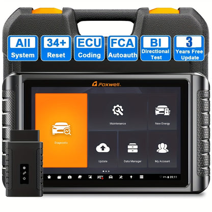 Autodiagnose – OBD2 Scanner – Diagnoseapparaat – Foutcode Lezer – Scan Tool – Draadloos Bi-directioneel – 25,65 cm HD Touchscreen – ECU Codering & 30+ Resetfuncties