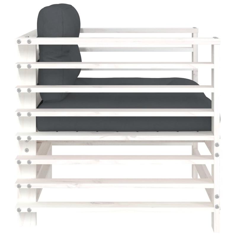 Tuinstoelen – Tuinstoel Set – Buitenstoel – Houten Stoel – Terrasstoel – Massief Grenenhout – Inclusief Comfortabele Kussens