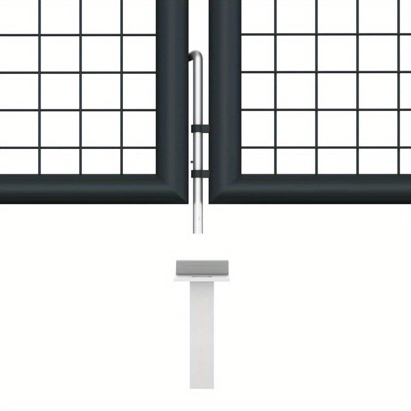 Gaaspoort – Tuinpoort – Afsluitingspoort – Accessoirepoort – Antraciet – Gegalvaniseerd Staal – 400x150 cm – Roest- En Corrosiebestendig