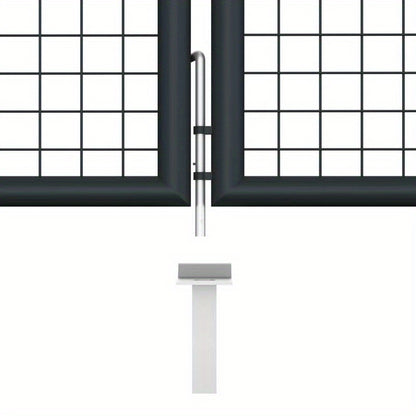Gaaspoort – Tuinpoort – Afsluitingspoort – Accessoirepoort – Antraciet – Gegalvaniseerd Staal – 400x150 cm – Roest- En Corrosiebestendig