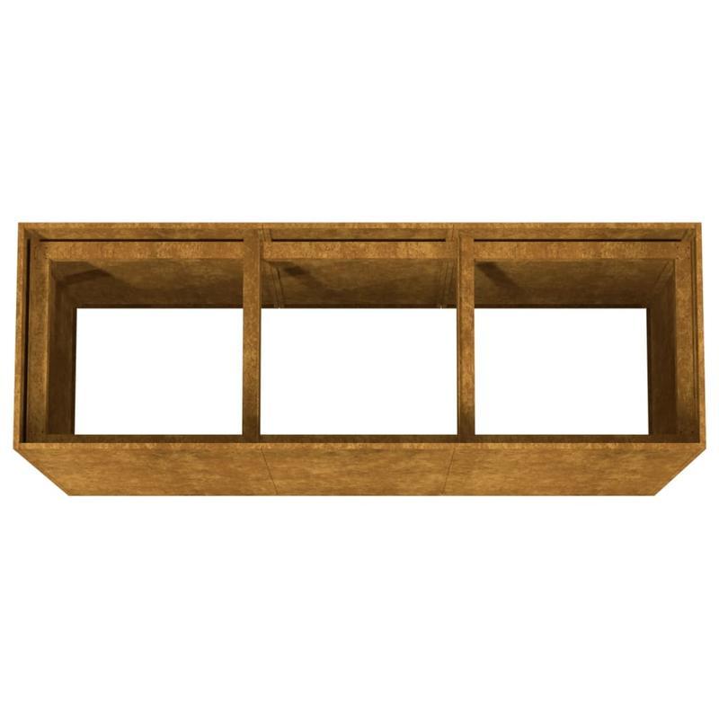 High quality flower rackRaised Garden Planter 120x40x80cm in Corten Steel