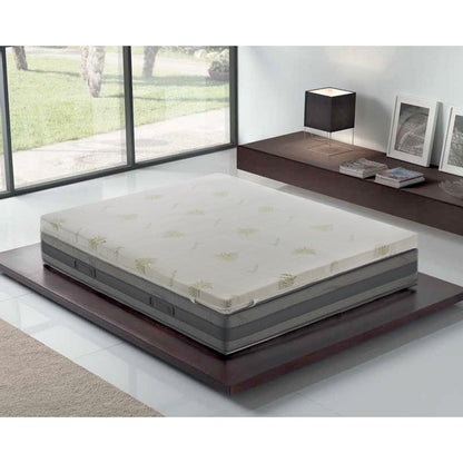 Matras Topper – Matrasverkorter – Matrasverzachter – Slaapverbeteraar – Traagschuim Topper – 140x200 cm – 10 cm Hoogte – Hypoallergene Aloe Vera Hoes – Wasbare Afritsbare Hoes