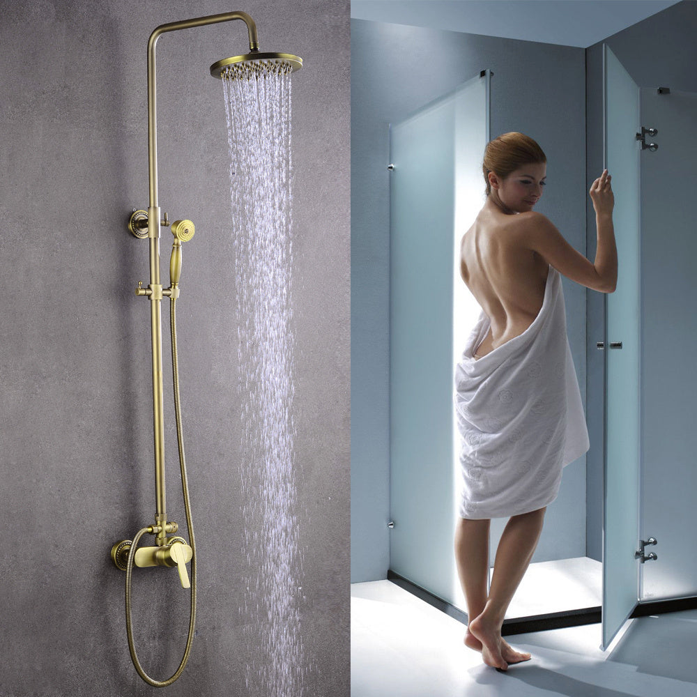 Vintage Shower Set | Wall Mounted, Metal, Contemporary Style by NaMaSyo
