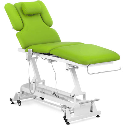 Massagetafel – Behandelbank – Therapiebed – Massagebed – Massage Tafel – Elektrisch Verstelbaar – Max Draagvermogen 250 kg – Lichtgroen – 3 Motoren