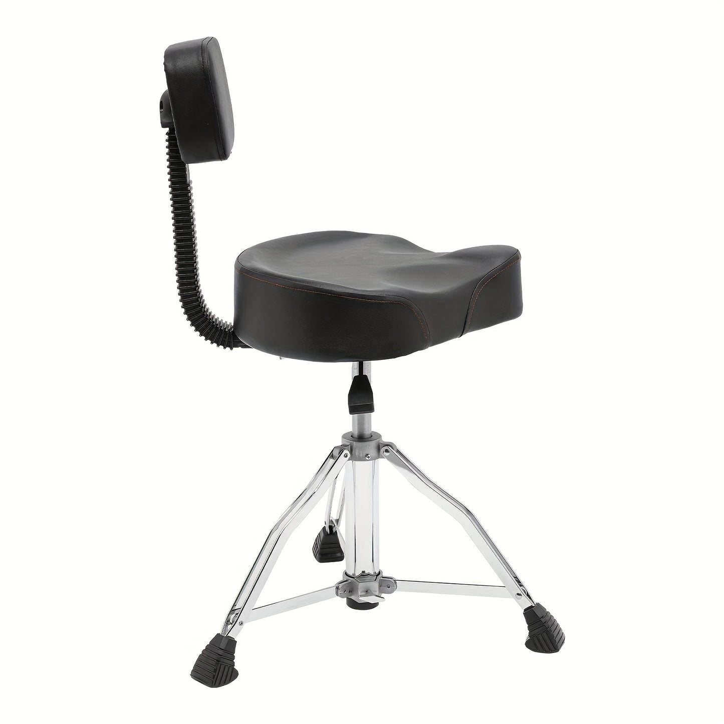 Drumkruk – Drumstoel – Muziekkruk – Zadelkruk – Werkkruk – Verstelbare Hoogte 45-60 cm – Memory Foam Zitting met Rugleuning