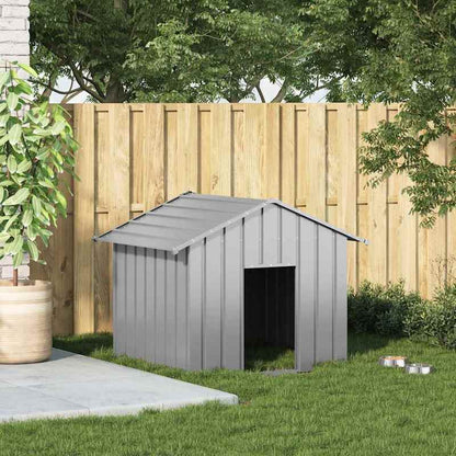 Hondenhok – Hondenhuis – Hondenbench – Hondenkooi – Hondenverblijf – Verzinkt Staal – Zwart Dak – 131x101x102 cm – Weerbestendig – Geïsoleerd