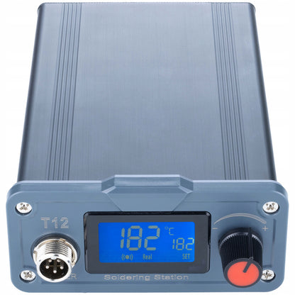 Soldeerstation – Soldeerset – Elektronica Soldeerstation – T12 Soldeerstation – Soldeerstation SMD – Nauwkeurige Temperatuurregeling 200-450°C – Hittebestendige Silicone Soldeermat 200x300mm