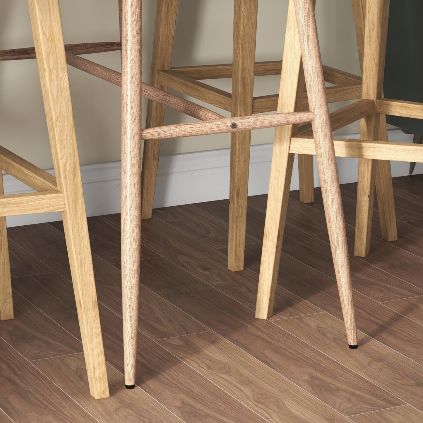 Hoge Bartafel – Barkruk Tafel – Bar Eettafel – Sta Tafel – Bistrotafel – Wit Houtstructuur Blad – Stalen Poten – Compact 120x60x98 cm – Geschikt Voor 4 Personen