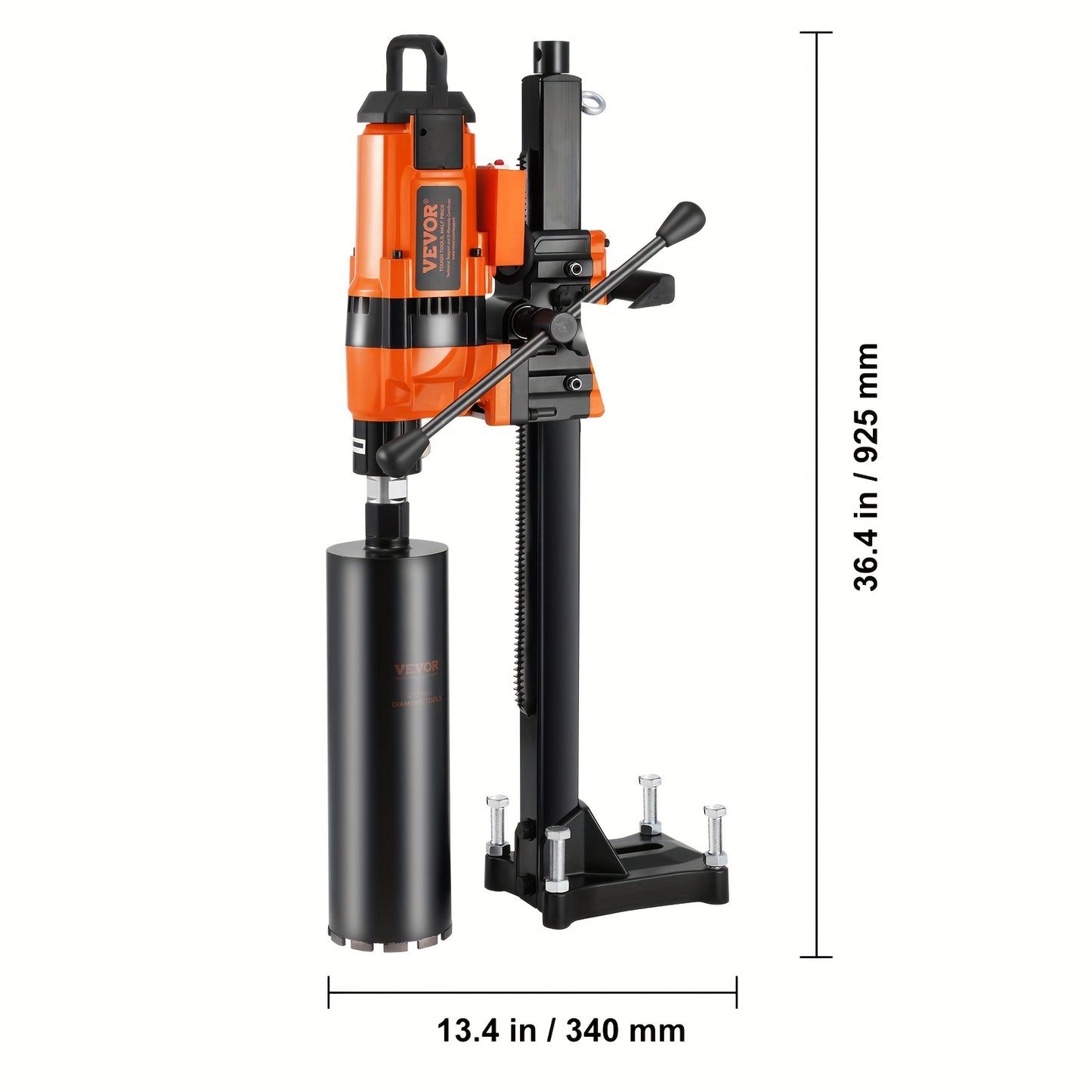 Hydraulische Pers – Hydraulische Perstang – Werkplaatspers – Metaalpers – Garagepers – 12 Ton Max Druk – Verstelbare Persplaten