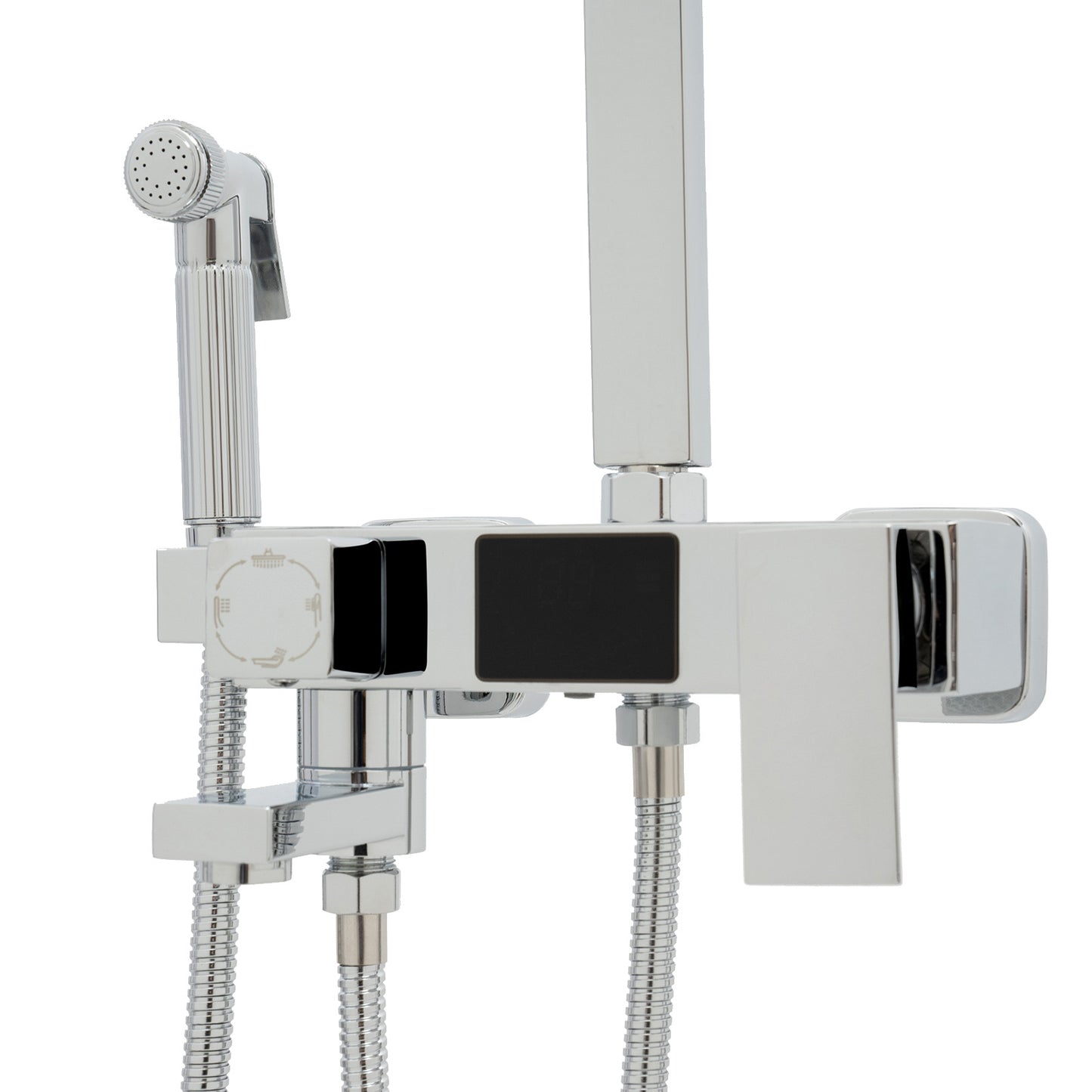 Four Water Outlet Modes Comfortable Shower Adjustable Height Range High Practicability Build to Last Shower System