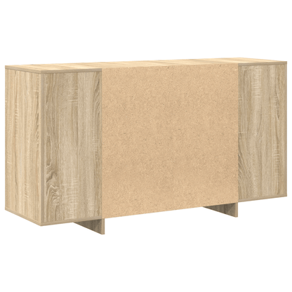 Oak Sideboard Sonoma eiken Gefabriceerd wood 135 x 41 x 75cm Practical and removable