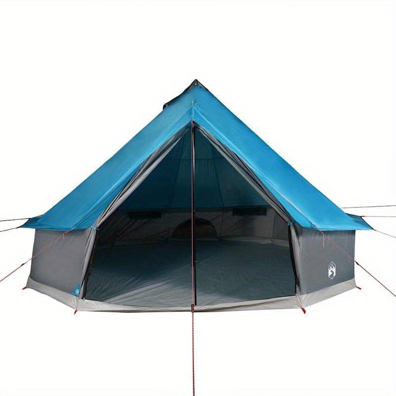 Tipitent – Familietent – Campingtent – Buitenfeest Tent – Pyramide Tent – Extra Ruim Voor 10 Personen – Waterafstotend Polyester Blauw