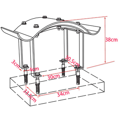 Schoorsteenkap – Schoorsteenafdekking – Schoorsteenkapje – Rookkap – Dakkap – 60 x 60 x 38 cm – Roestvrij Staal – Weerbestendig & Duurzaam