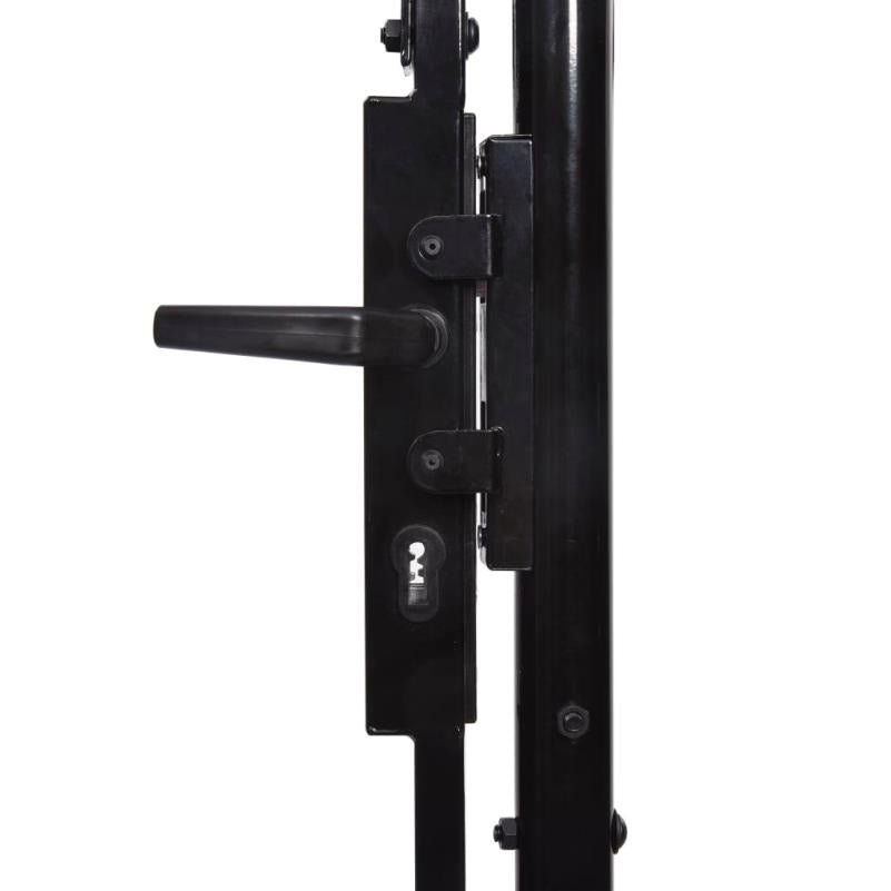 Tuinpoort – Tuindeur – Schuttingdeur – Metalen Poort – Poortframe – Stabiele Metaalconstructie – 100x120 cm – Eenvoudige Montage Met Voorgeboorde Gaten
