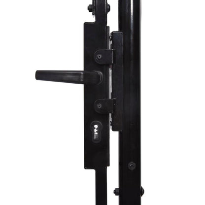 Tuinpoort – Tuindeur – Schuttingdeur – Metalen Poort – Poortframe – Stabiele Metaalconstructie – 100x120 cm – Eenvoudige Montage Met Voorgeboorde Gaten
