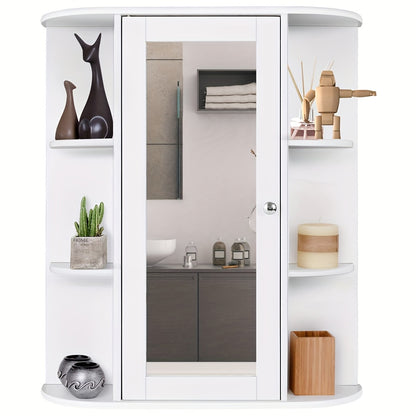 Badkamerkastje – Wandkast – Opbergkast – Spiegelkast – Medicijnkast – Scandinavisch Design – Smal 60x16x58 cm – Krasbestendige Spiegel