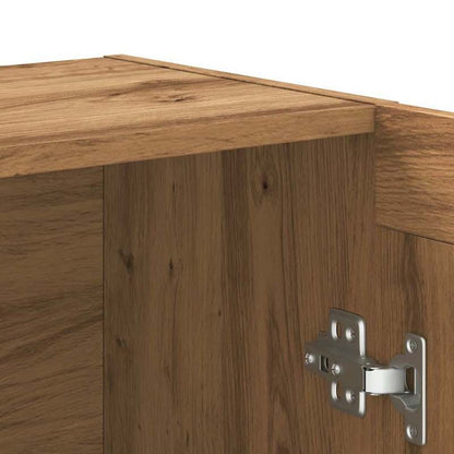 Houten Boekenkast – Handgemaakte Boekenplank – Moderne Opbergkast – Boekenrek – Minimalistische Boekenset – Multifunctioneel – 82,5x30,5x115 cm – Massief Eikenhout – Zwart Accent