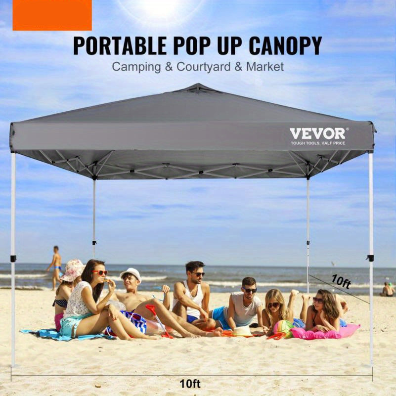 Pop-up Tent – Vouwtent – Canopy – Zonnescherm – Partytent – 3,05x3,05 Meter – Donkergrijs – Snel Op Te Zetten – Inclusief Draagtas