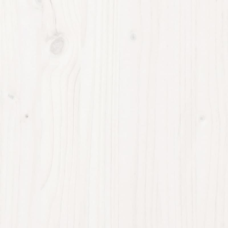solid wood bed White 90x190cm Practical Removable