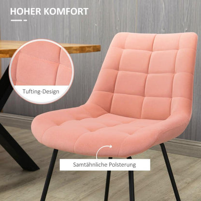 Eetkamerstoelen – Stoelen – Kuipstoelen – Woonkamerstoelen – Keukenstoelen – Vintage Design – Velvet Bekleding – Metalen Poten – Comfortabele Rugleuning