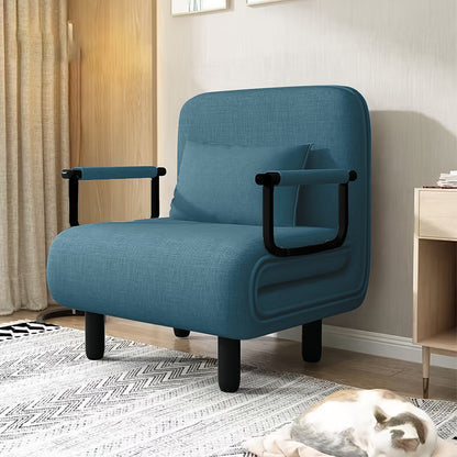 Bedbank – Slaapbank – Sofa Bed – Logeerbed – Bedmeubel – Handmatig Inklapbaar – Memory Foam Kussens