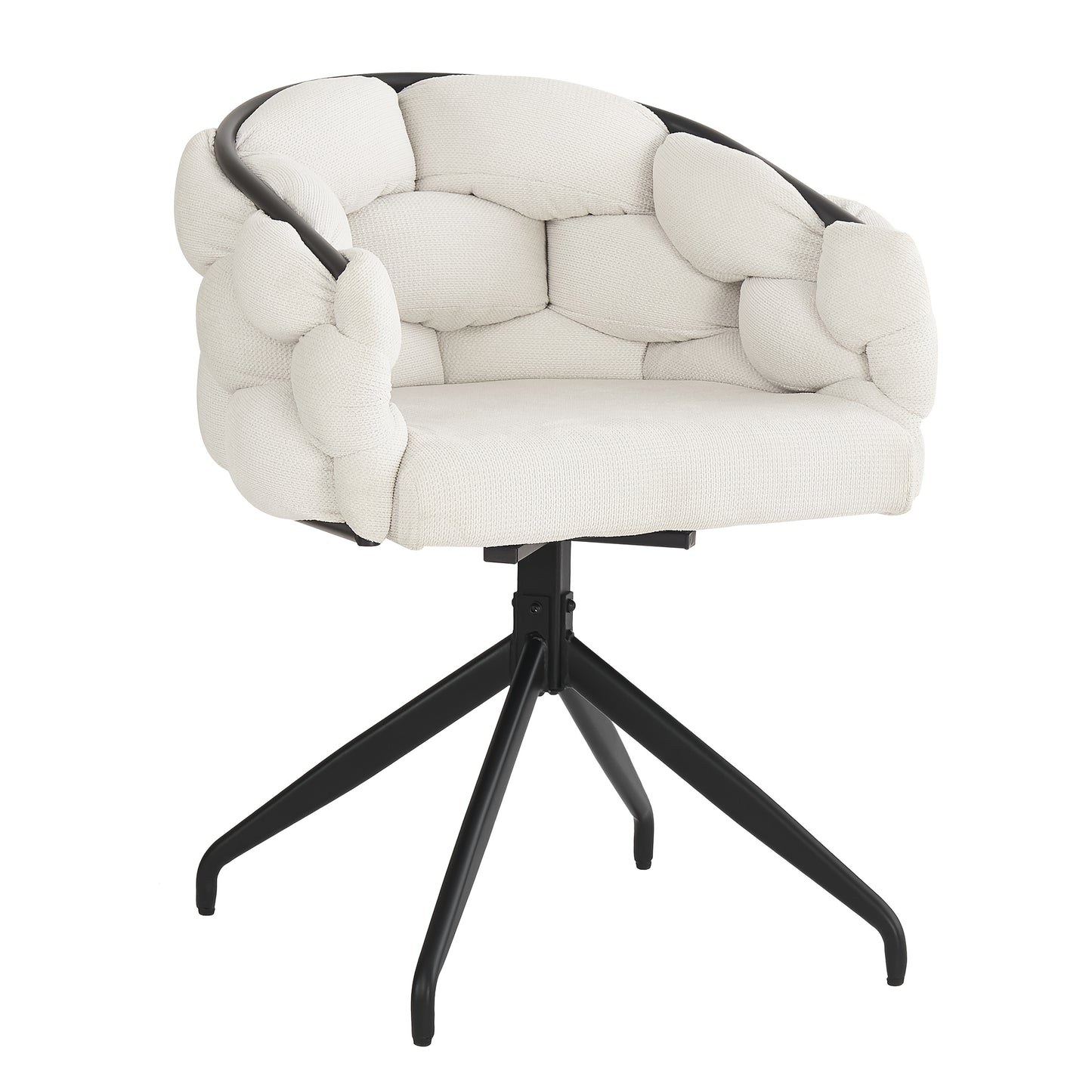 Luxury Velvet Chair (set Of 2), Swivel Chair, 360° Swivel, Living Room Chair, Dining Room Chair, Makeup Chair, Modern Stylish Chair, Dining Room Chair with Backrest, Ergonomic Chair, Bubble Chair, Beige, Furniture for Home,