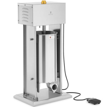 Worstenvuller Elektrisch – Worstenmaker – Worstmachine – Vleesspuit – Worstpers – 15 Liter Capaciteit – 120W Motor – RVS Roestvrij Staal
