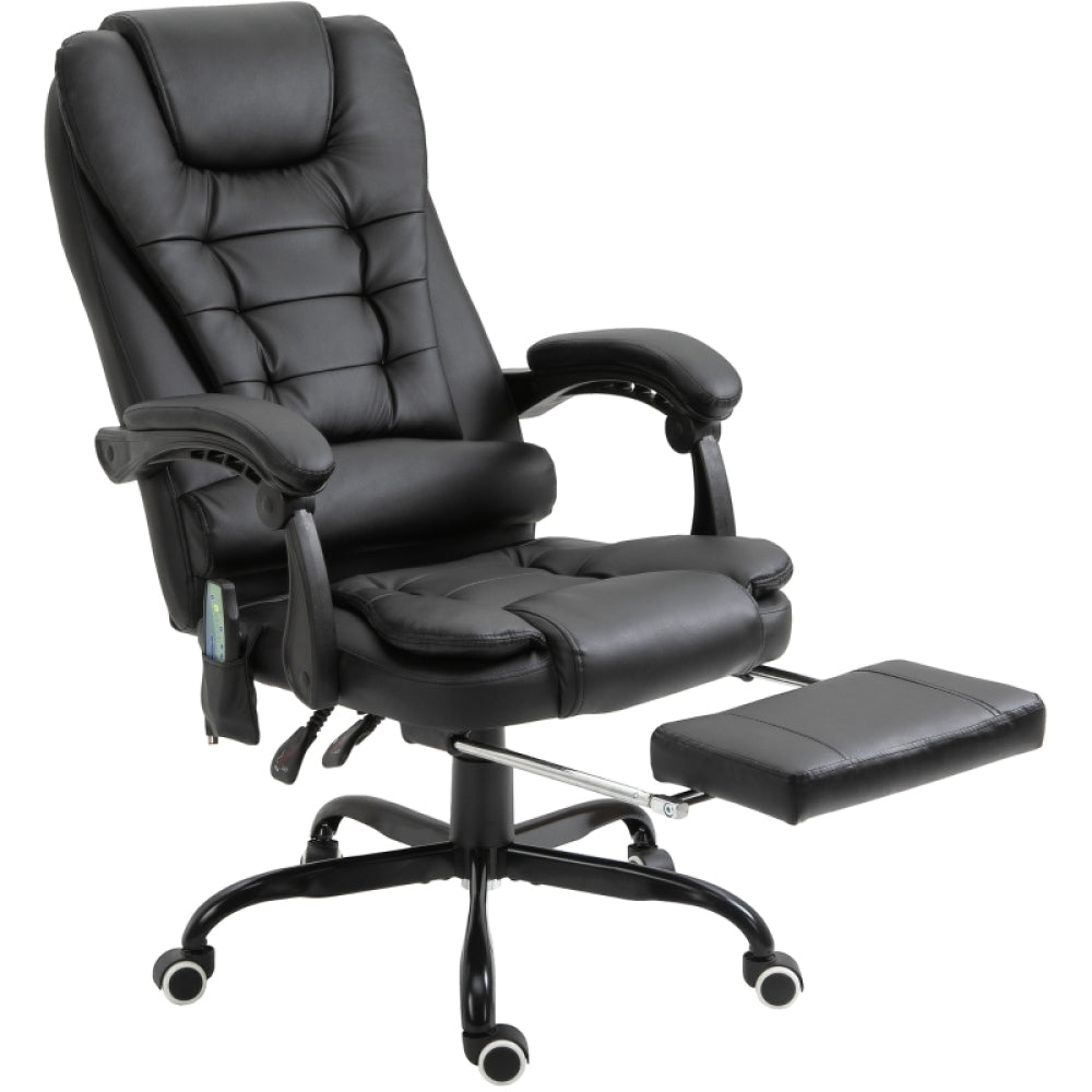 Bureaustoel – Ergonomische Stoel – Office Chair – Gamingstoel – Draaistoel – Verstelbare Hoogte – Geïntegreerd Massagepunten & Voetensteun – Stabiel Metalen Frame & Lendensteun