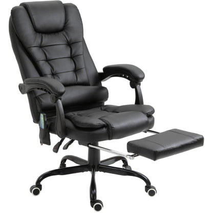 Bureaustoel – Ergonomische Stoel – Office Chair – Gamingstoel – Draaistoel – Verstelbare Hoogte – Geïntegreerd Massagepunten & Voetensteun – Stabiel Metalen Frame & Lendensteun