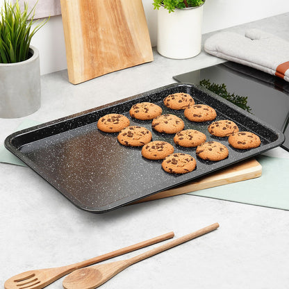 Bakplaat – Ovenplaat – Grillplaat – Bakblik – Koekjesplaat – Granieten Coating – 46,5 x 32,5 cm – Hittebestendig Tot 230°C