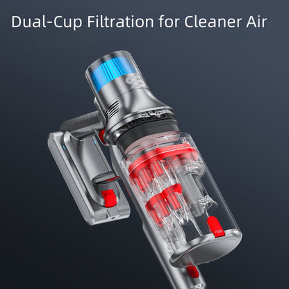 Zakloze Stofzuiger – Stofzuiger Zonder Zak – Draadloze Stofzuiger – Vacuüm Cleaner – Cycloonstofzuiger – 500W Brushless Motor – 1,5L Stofreservoir