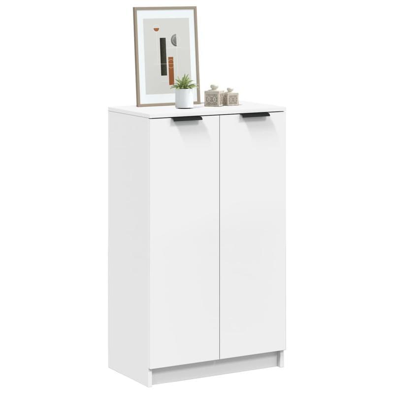 Schoenenkast – Schoenrek – Schoenenopberger – Opbergkast Schoenen – Schoenenkast Wit – Modern Houten Design – Ruime Opbergruimte 59x35x100cm