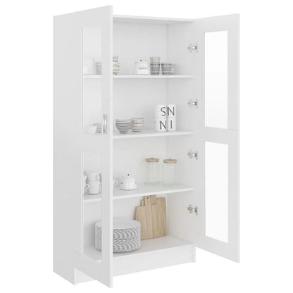 Vitrinekast – Opbergkast – Displaykast – Bergmeubel – Kast Grijs – Compact 82,5x30,5x115 cm – Modern Design