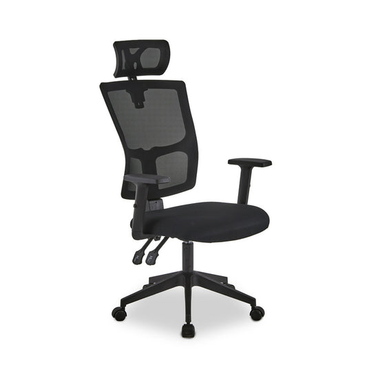Bureaustoel – Ergonomische Stoel – Office Chair – Gamingstoel – Draaistoel – Verstelbare Hoofdsteun – Mesh Rugleuning