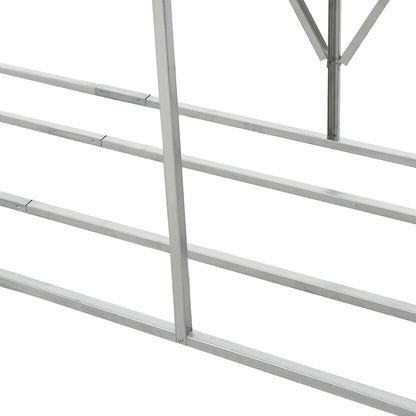 Houtopslagrek – Houtrek – Houtberging – Haardhoutrek – Brandhoutrek – Stalen Constructie – Weerbestendig Antraciet 155x45x157 cm