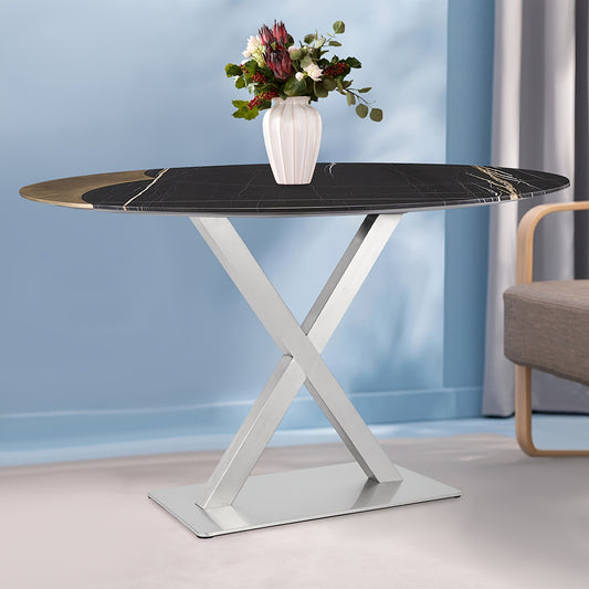 Tafelpoot – Tafelpootstandaard – X-poot – Verstelbare Tafelpoten – Industriële Tafelpoten – RVS 201 Staal – Belastbaar Tot 440 Kg – Hoogte 72 cm