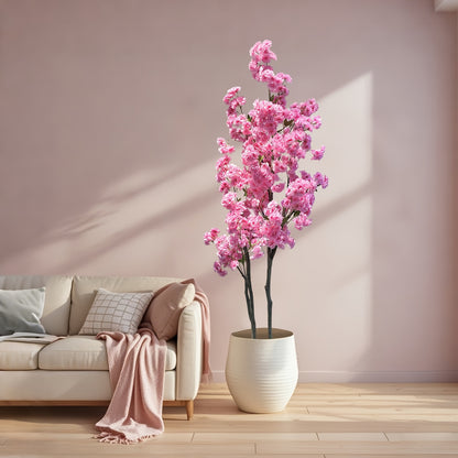 Kunstbloesemboom – Kunstboom – Nepboom – Bloesemboom – Sierboom – 180 cm Hoog – Realistische Zijde Bloemen – Onderhoudsvrij