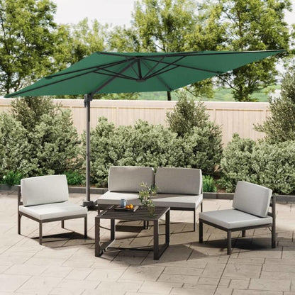 Zwevende Parasol – Hangende Parasol – Lateral Parasol – Buiten Parasol – Aluminium Paal – 400x300 Cm – Waterafstotend Polyester
