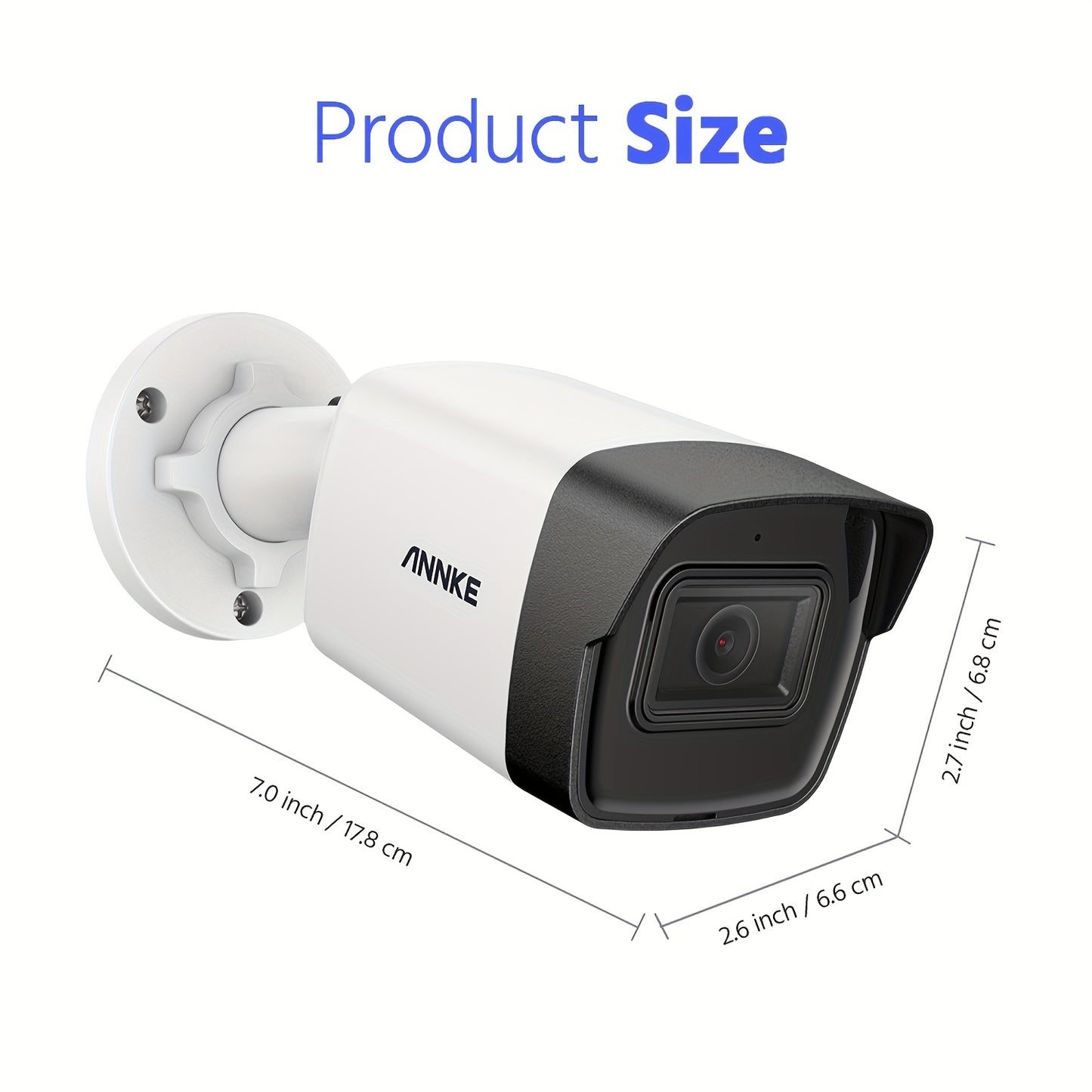 5MP Outdoor Beveiligingscamera – IP Camera – Surveillance Camera – Bewakingscamera – Bullet Camera – Met Audiofunctie – Nachtzicht Tot 30 Meter
