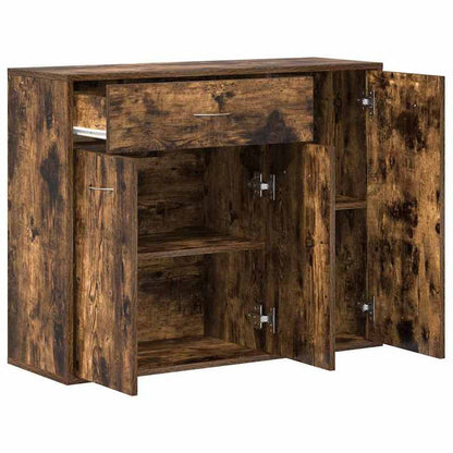 Opbergkast – Dressoir – Kast – Schoenenkast – Bergkast – Rook Eiken – Stevig Meerlagenhout – Ventilatiefunctie – Compact 88x30x70 cm