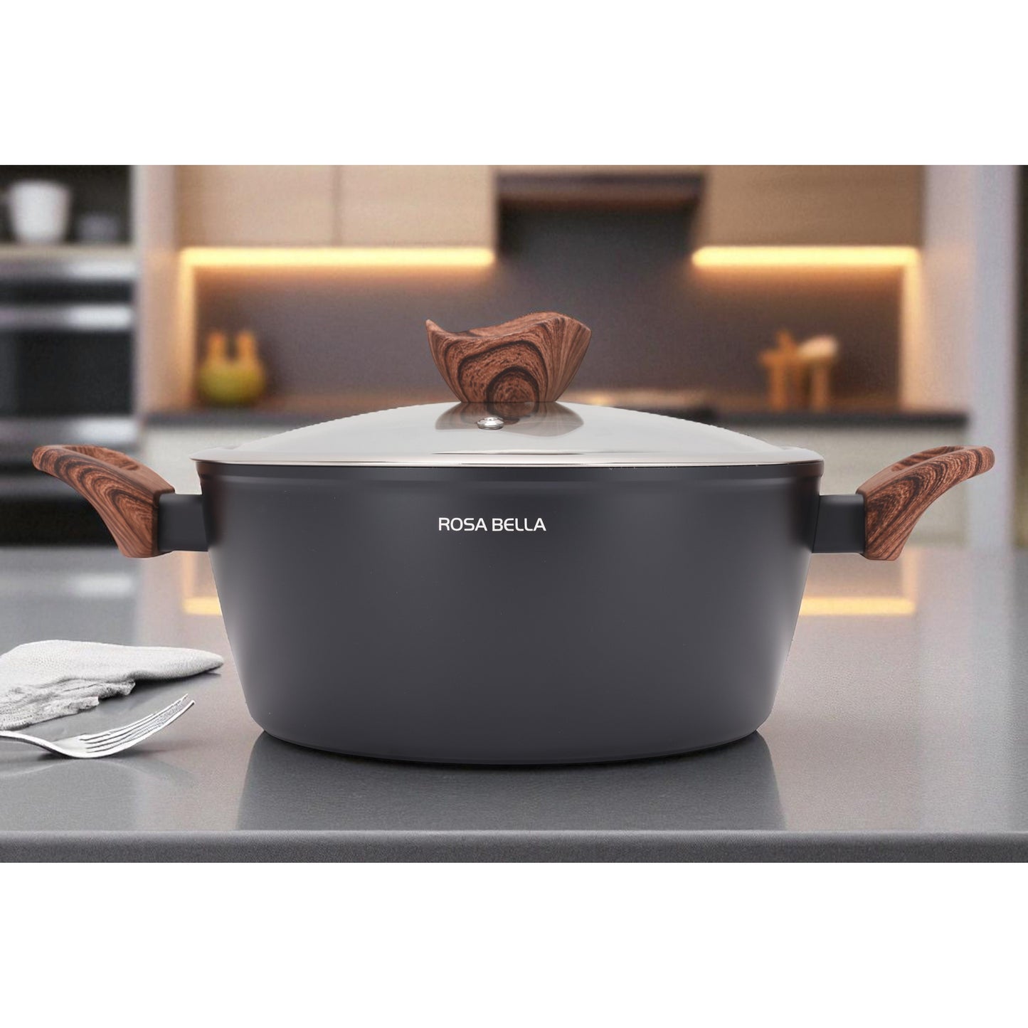 Kookset – Pannenset – Inductie Pannen – Non-stick Kookgerei – Koekenpannen Set – 8-delig – Aluminium – Geschikt Voor Alle Vuursoorten
