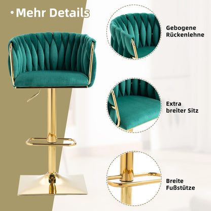 360° Draaibare Bartafel – Hoge Bartafel – Keukentafel – Bar Eiland – Bistrotafel – Zwart Design – Marmeren Blad – Compact 210x30x100,9 cm